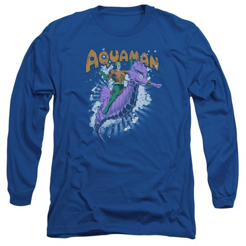 Dc-Ride Free - Long Sleeve Adult 18-1 Tee - Royal Blue- Medium
