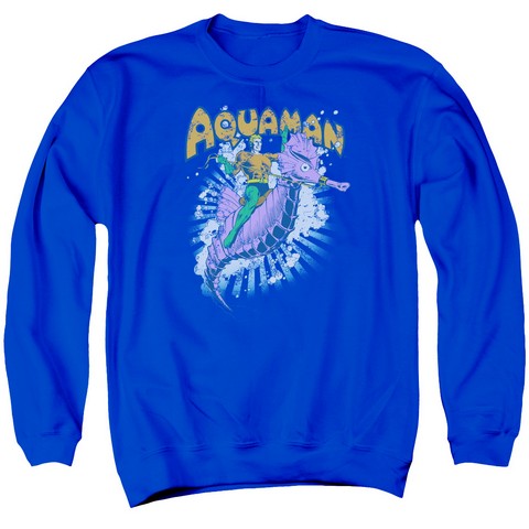 Dc-Ride Free - Adult Sweat Tee Crew - Royal Blue- Extra Large