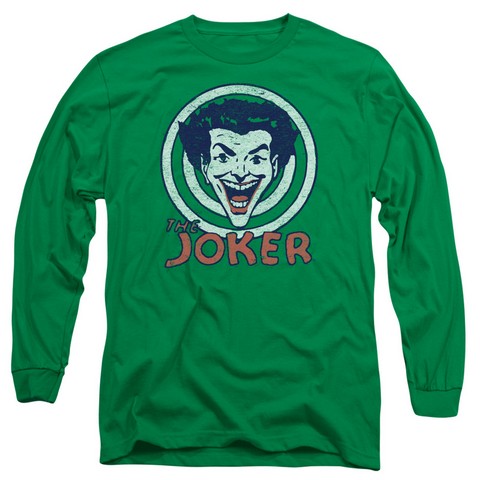 Dc-Joke Target - Long Sleeve Adult 18-1 Tee - Kelly Green- Medium