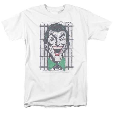 Dc-Criminal - Short Sleeve Adult 18-1 Tee - White- Small