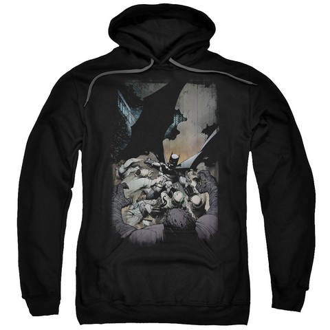 Batman-Batman No.1 - Adult Pull-Over Hoodie - Black- Medium