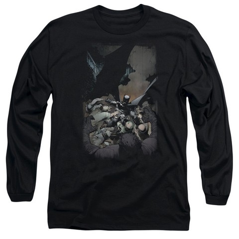 Batman-Batman No.1 - Long Sleeve Adult 18-1 Tee - Black- Extra Large