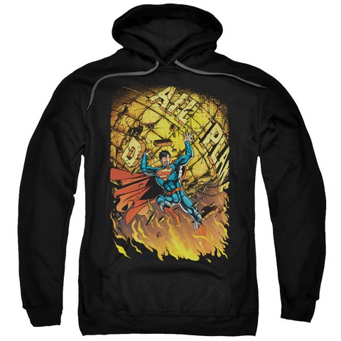 Superman-Superman No.1 - Adult Pull-Over Hoodie - Black- 2X