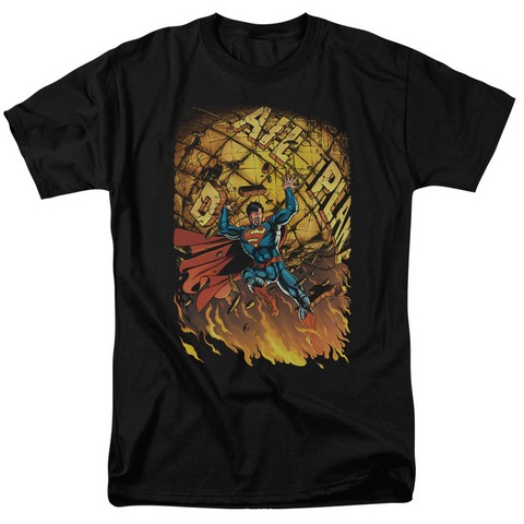Superman-Superman No.1 - Short Sleeve Adult 18-1 Tee - Black- Medium