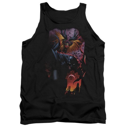 Batman-Batman & Robin No.1 - Adult Tank Top - Black- Large