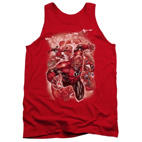 Green Lantern-Red Lanterns No.1 - Adult Tank Top - Red- Extra Large