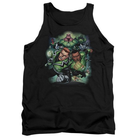 Green Lantern-Corps No.1 - Adult Tank Top - Black- Large