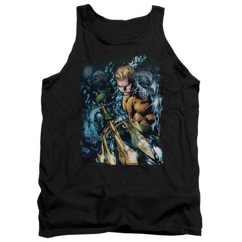 Jla-Aquaman No.1 - Adult Tank Top - Black, Medium