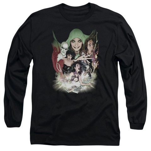 Dcr-Justice League Dark - Long Sleeve Adult 18-1 Tee - Black- Medium