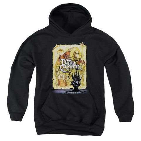 Dark Crystal-Poster - Youth Pull-Over Hoodie - Black- Extra Large