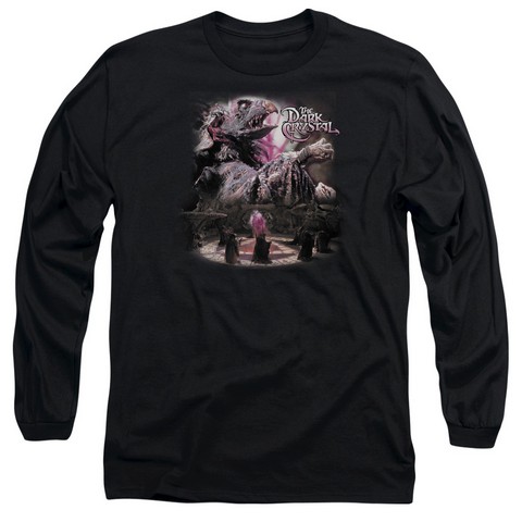 Dark Crystal-Power Mad - Long Sleeve Adult 18-1 Tee - Black- Medium
