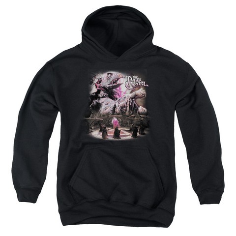 Dark Crystal-Power Mad - Youth Pull-Over Hoodie - Black- Medium