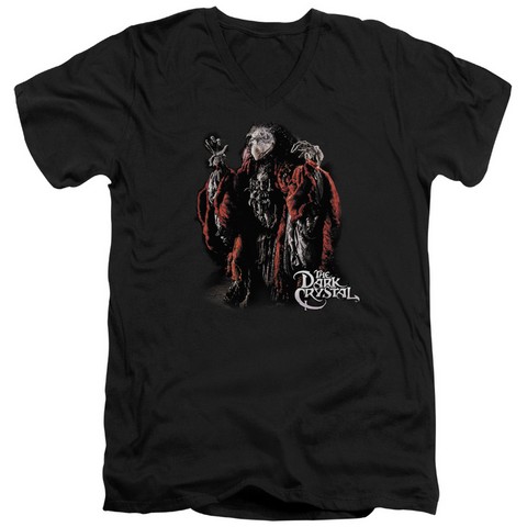 Dark Crystal-Skeksis 30-1 Tee V-Neck - Black- Small