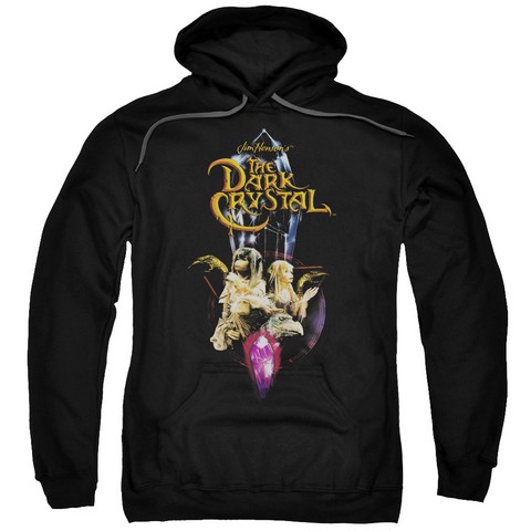 Dark Crystal-Crystal Quest - Adult Pull-Over Hoodie - Black- Extra Large