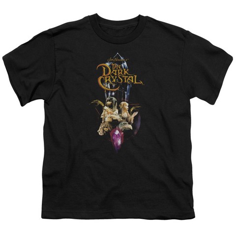 Dark Crystal-Crystal Quest - Short Sleeve Youth 18-1 Tee - Black- Extra Large
