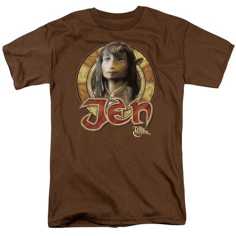 Dark Crystal-Jen Circle - Short Sleeve Adult 18-1 Tee - Coffee- Medium
