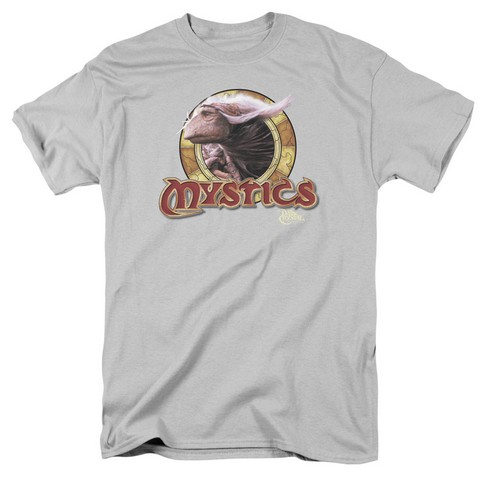 Dark Crystal-Mystics Circle - Short Sleeve Adult 18-1 Tee - Silver- Small