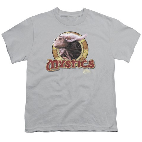 Dark Crystal-Mystics Circle - Short Sleeve Youth 18-1 Tee - Silver- Extra Large