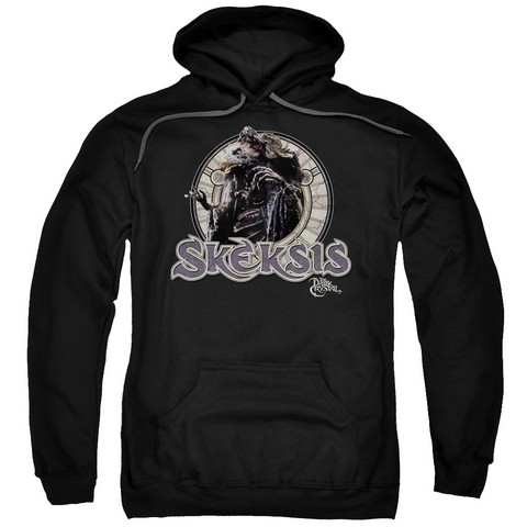 Dark Crystal-Skeksis - Adult Pull-Over Hoodie - Black- Small