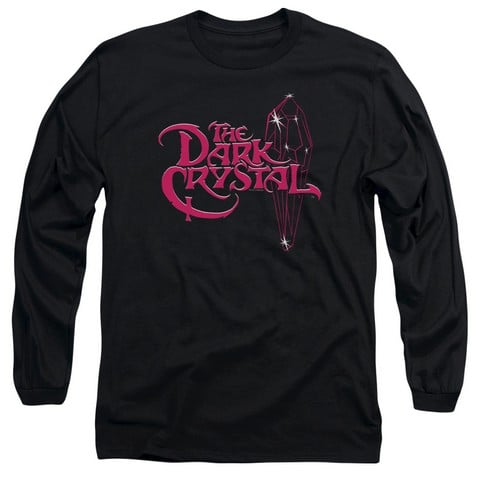 Dark Crystal-Bright Logo - Long Sleeve Adult 18-1 Tee - Black- Large