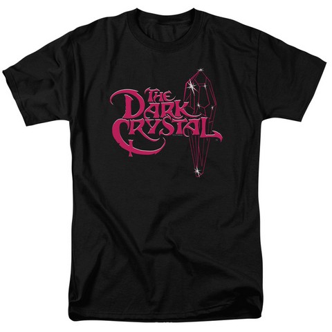 Dark Crystal-Bright Logo - Short Sleeve Adult 18-1 Tee - Black- Large