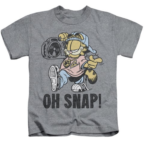 Garfield-Oh Snap Short Sleeve Juvenile 18-1 Tee, Heather - Large 7