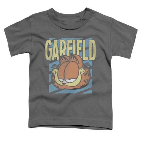 Garfield-Rad Garfield Short Sleeve Toddler Tee- Charcoal - Medium 3T