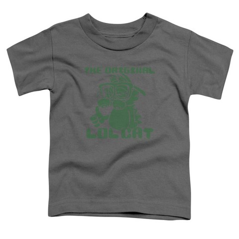 Garfield-Og Lol Short Sleeve Toddler Tee- Charcoal - Large 4T