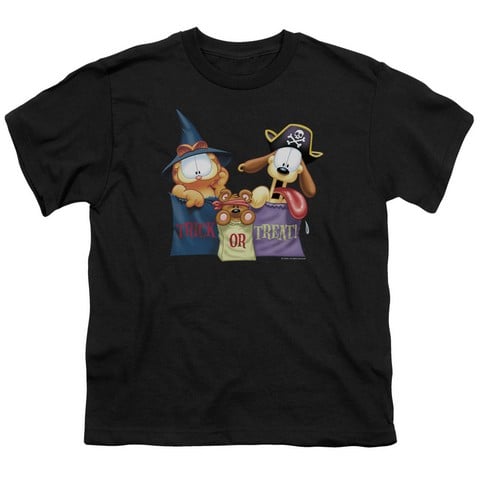 Garfield-Grab Bags Short Sleeve Youth 18-1 Tee- Black - Medium