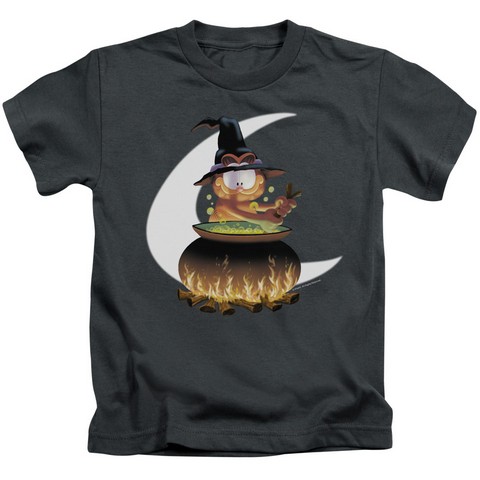Garfield-Stir The Pot Short Sleeve Juvenile 18-1 Tee- Charcoal - Small 4