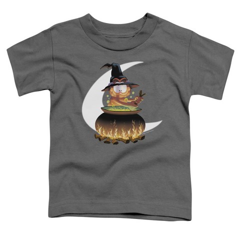 Garfield-Stir The Pot Short Sleeve Toddler Tee- Charcoal - Small 2T