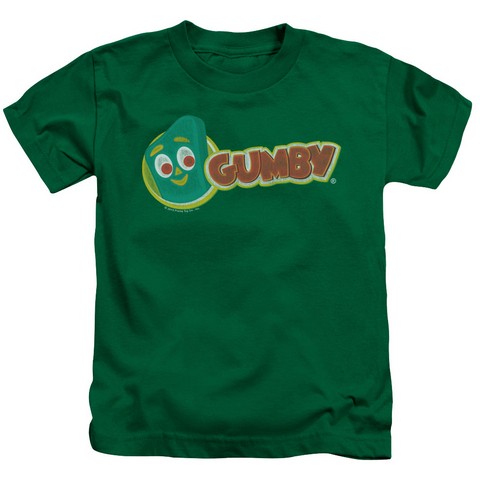 Gumby-Logo Short Sleeve Juvenile 18-1 Tee- Kelly Green - Medium 5-6