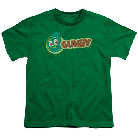 Gumby-Logo Short Sleeve Youth 18-1 Tee- Kelly Green - Medium