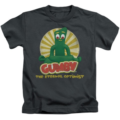 Gumby-Optimist Short Sleeve Juvenile 18-1 Tee- Charcoal - Large 7