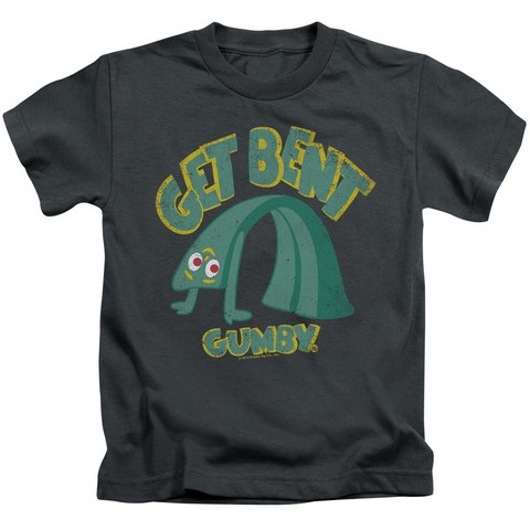 Gumby-Get Bent Short Sleeve Juvenile 18-1 Tee- Charcoal - Large 7