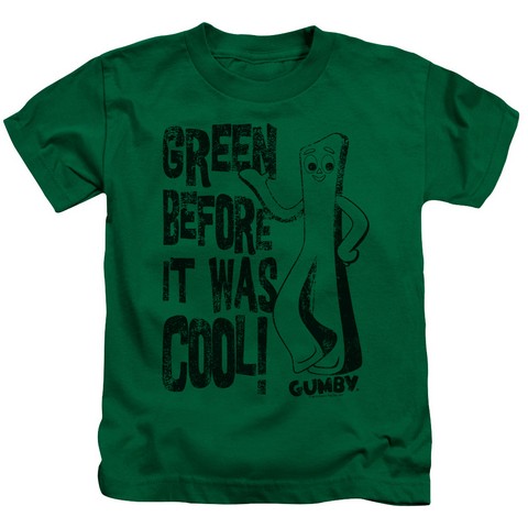 Gumby-Cool Green Short Sleeve Juvenile 18-1 Tee- Kelly Green - Medium 5-6