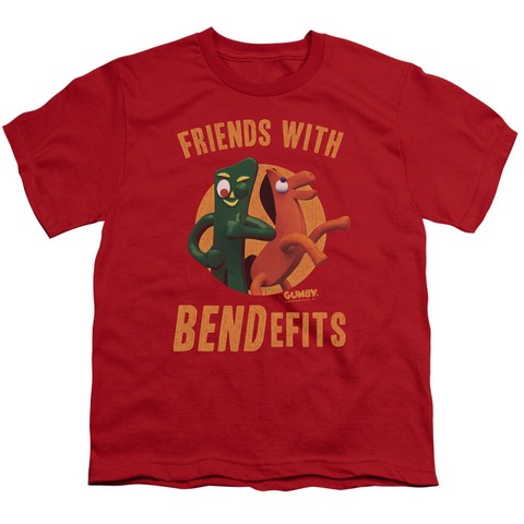 Gumby-Bendefits Short Sleeve Youth 18-1 Tee- Red - Medium