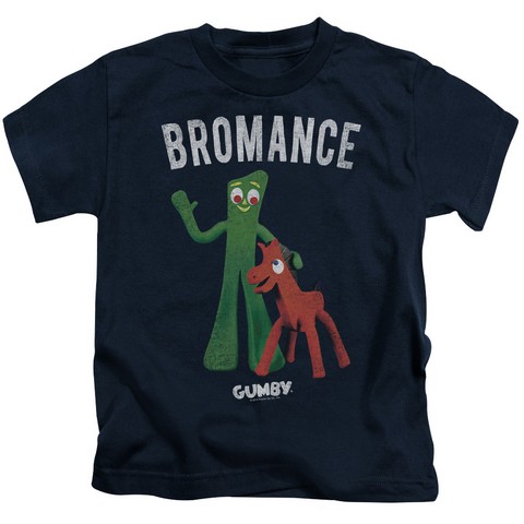 Gumby-Bromance Short Sleeve Juvenile 18-1 Tee- Navy - Medium 5-6