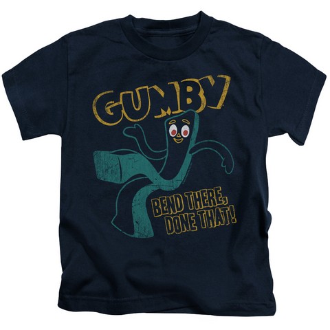 Gumby-Bend There Short Sleeve Juvenile 18-1 Tee- Navy - Large 7
