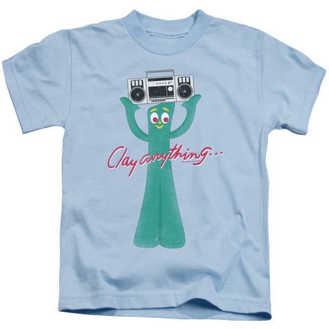Gumby-Clay Anything Short Sleeve Juvenile 18-1 Tee- Light Blue - Small 4
