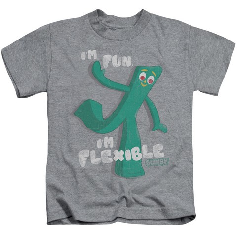 Gumby-Flex Short Sleeve Juvenile 18-1 Tee- Athletic Heather - Small 4