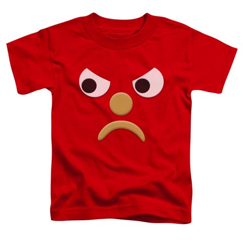Gumby-Blockhead G Short Sleeve Toddler Tee- Red - Medium 3T