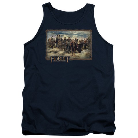 The Hobbit-Hobbit & Company Adult Tank Top- Navy - Medium