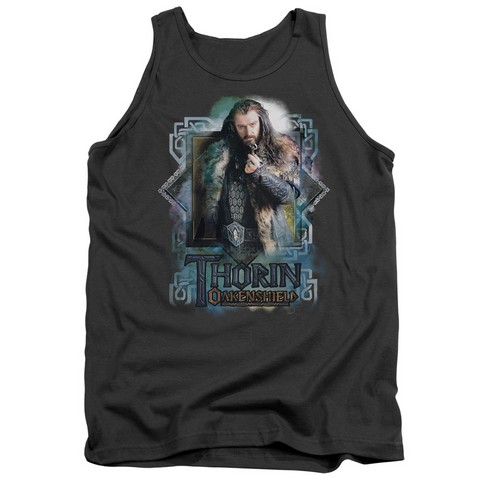 The Hobbit-Thorin Oakenshield Adult Tank Top- Charcoal - Medium