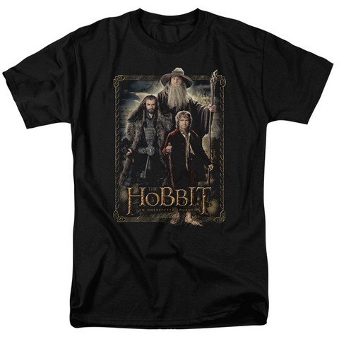 The Hobbit-The Three Short Sleeve Adult 18-1 Tee- Black - Small