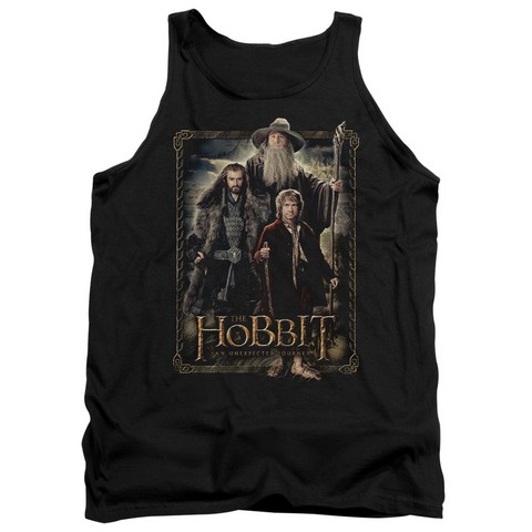 The Hobbit-The Three Adult Tank Top- Black - Small