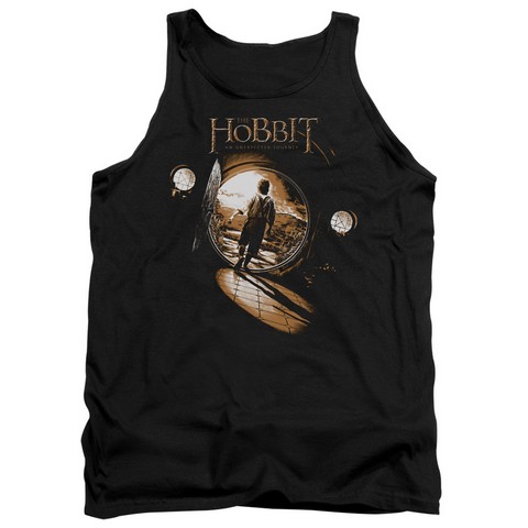 The Hobbit-Hobbit Hole Adult Tank Top- Black - Large