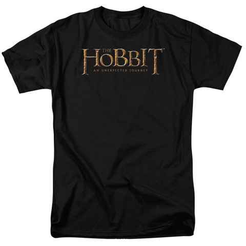 The Hobbit-Logo Short Sleeve Adult 18-1 Tee- Black - Medium