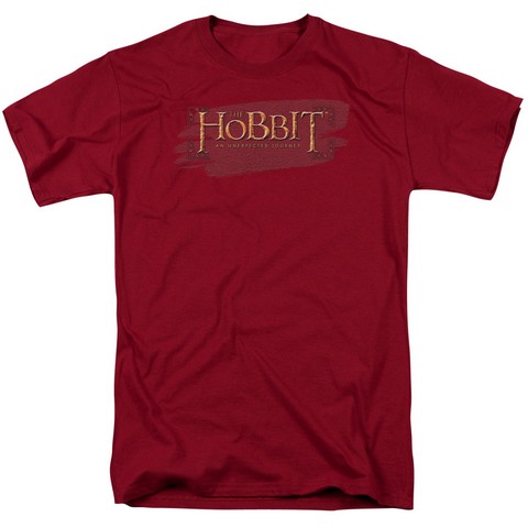 The Hobbit-Red Leather Short Sleeve Adult 18-1 Tee- Cardinal - Medium