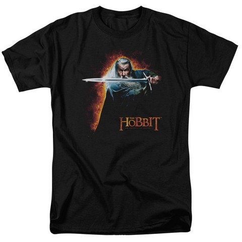 The Hobbit-Secret Fire Short Sleeve Adult 18-1 Tee- Black - Medium